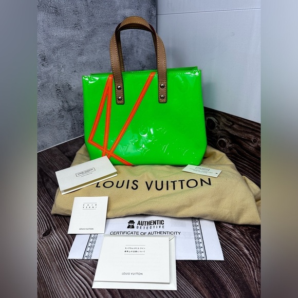 Louis Vuitton Neo Green Mono Vernis Ltd Edition Robert Wilson Reade PM EUC​​ - Picture 2 of 15